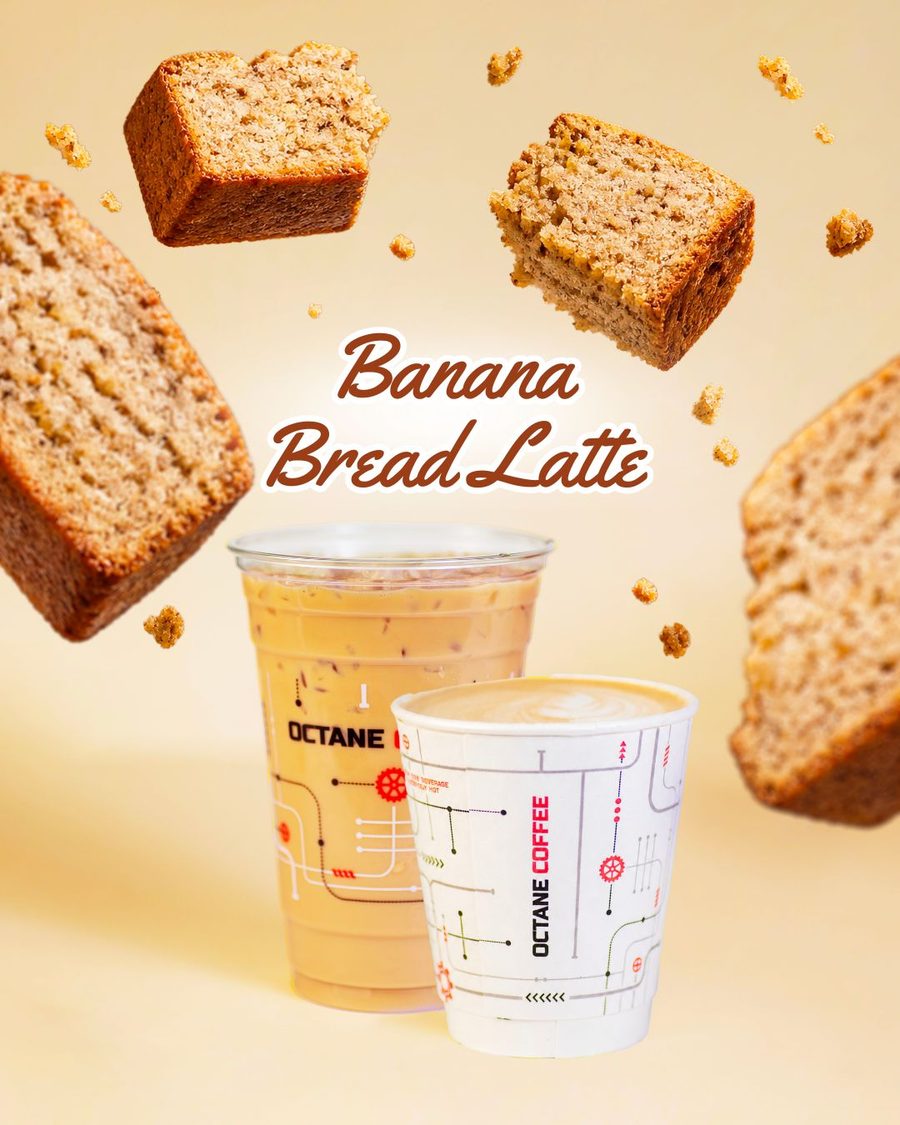 Hot and iced lattes in Octane cups